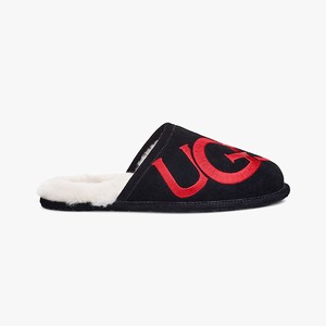 Ugg Scuff Logo Men Slippers Black (1358CHEWP)